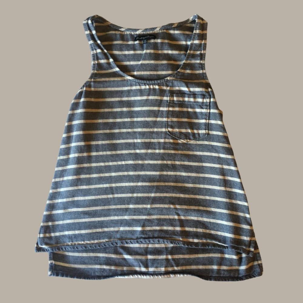 Broadway and Broome blue/white striped tank XS